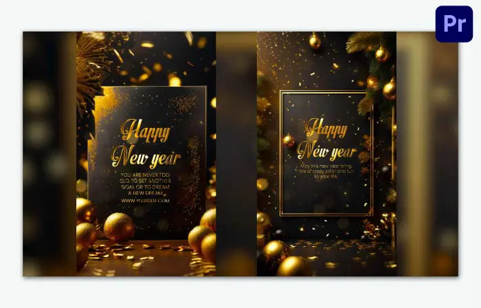 Stunning 3D New Year Greeting Instagram Story